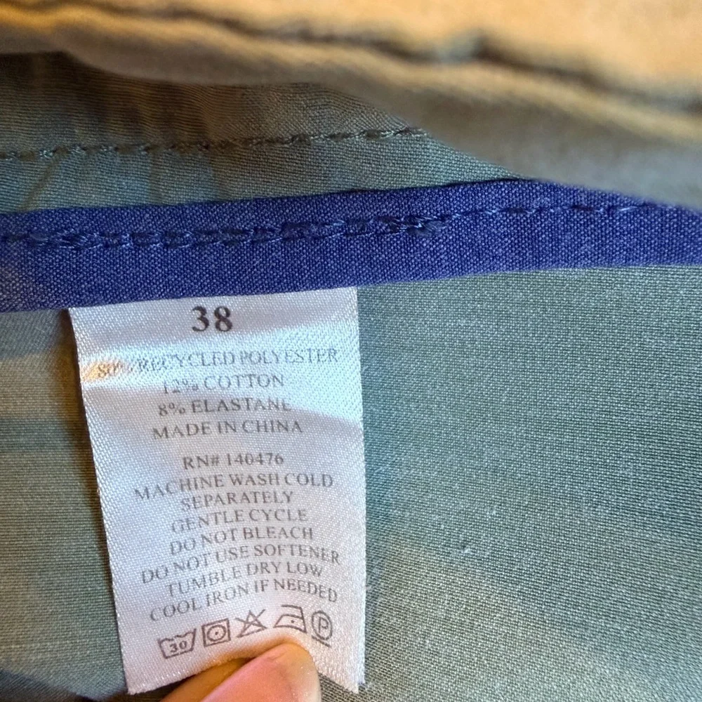 Faherty Light Blue Flat Front Shorts